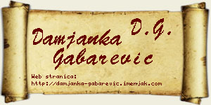 Damjanka Gabarević vizit kartica